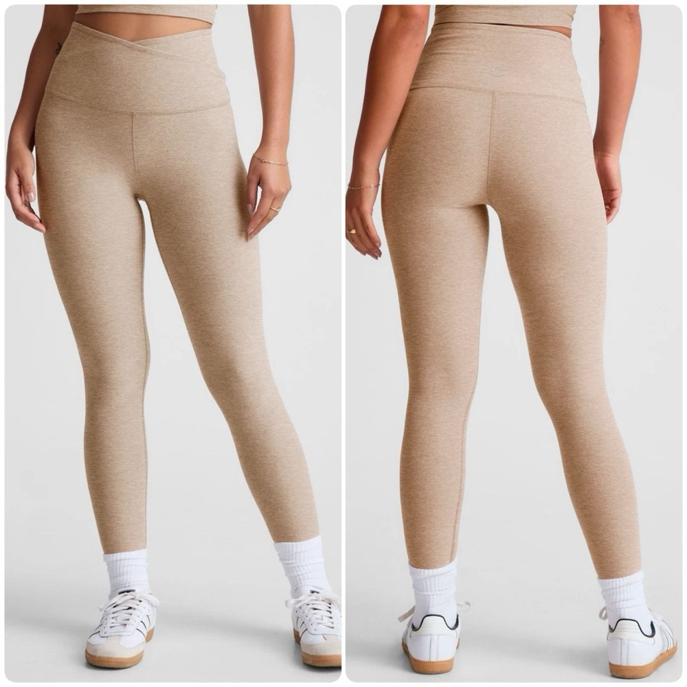 Spacedye At Your Leisure High Waisted Chai Midi Legging - Beyond Yoga